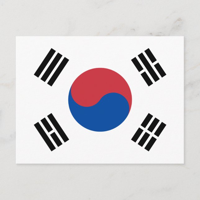 Postal Bandera de Corea del Sur (ROK) (Anverso)