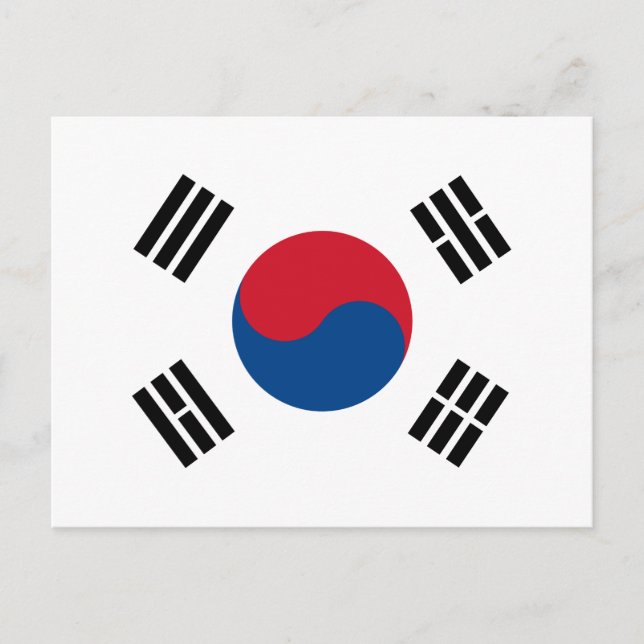 Postal Bandera de Corea del Sur - Yin Yang (Anverso)