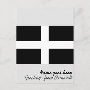 Postal Bandera de Cornualles (Cornwall) (condado de Ingla