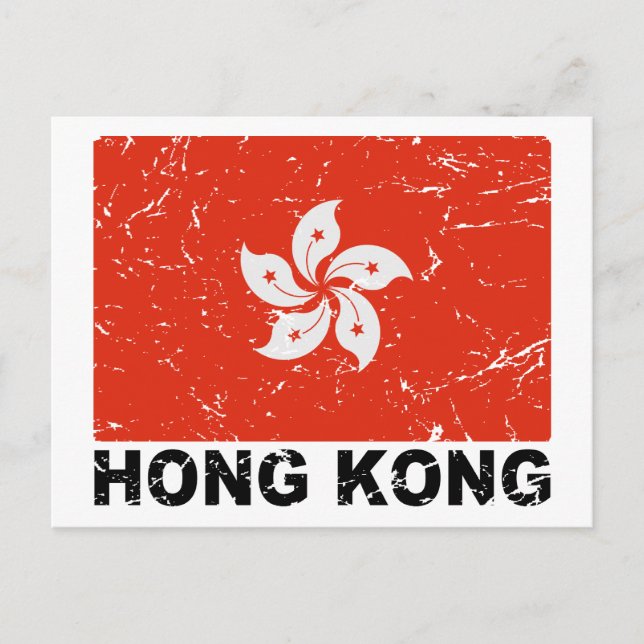 Postal Bandera de cosecha de Hong Kong (Anverso)