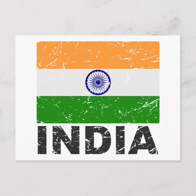 Postal Bandera de cosecha de India (Anverso)