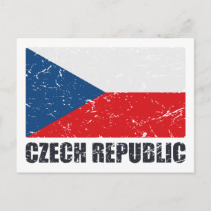 Postal Bandera de cosecha de la República Checa