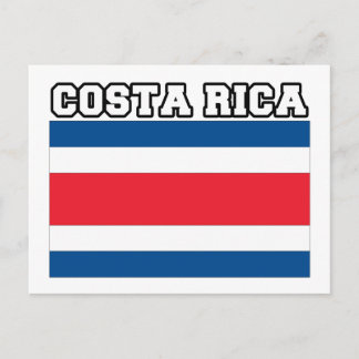Postal Bandera de Costa Rica
