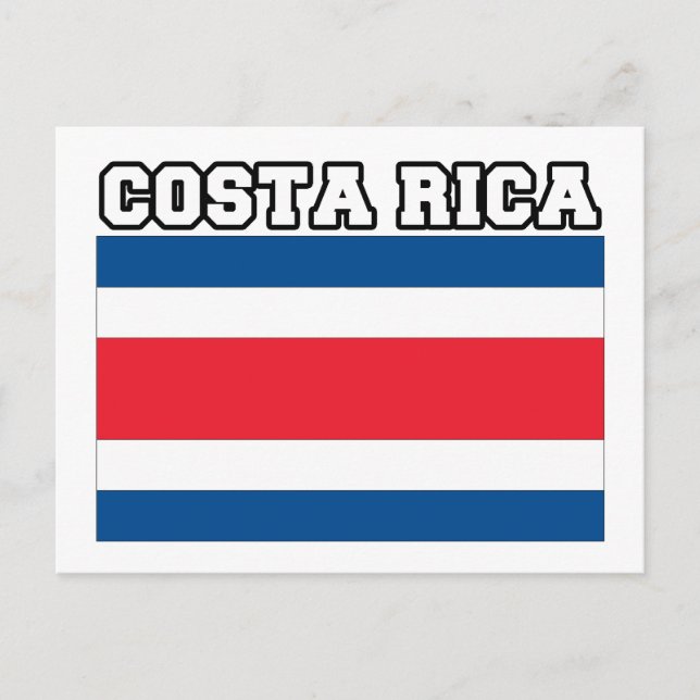 Postal Bandera de Costa Rica (Anverso)