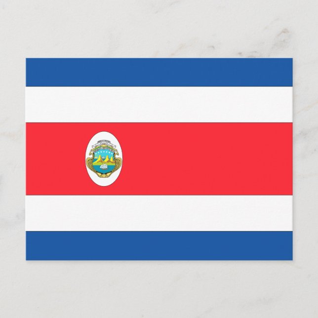 Postal Bandera de Costa Rica (Anverso)