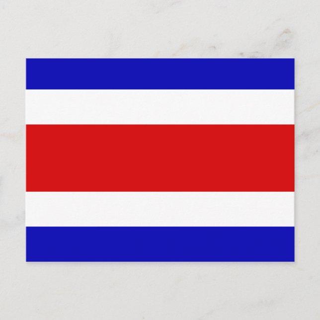 Postal Bandera de Costa Rica (Anverso)
