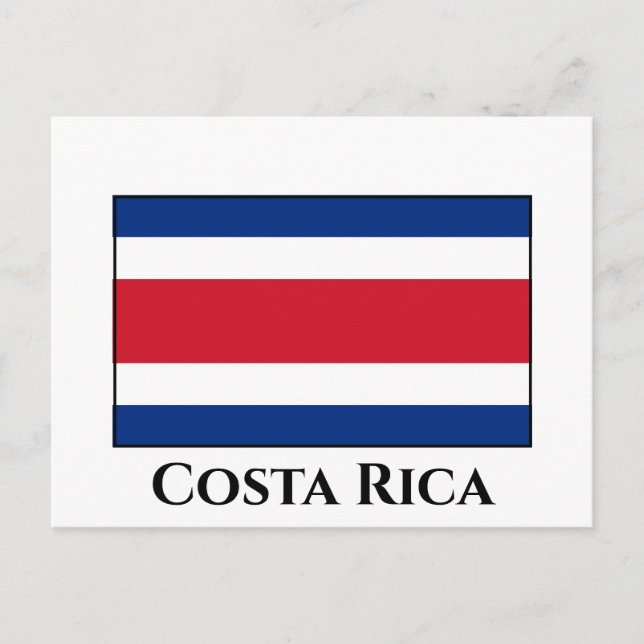 Postal Bandera de Costa Rica (Anverso)