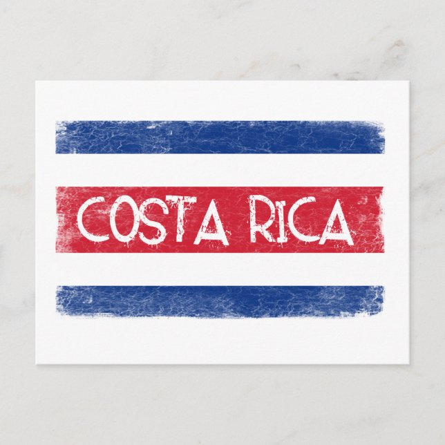 Postal Bandera de Costa Rica (Anverso)