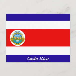 Postal Bandera de Costa Rica
