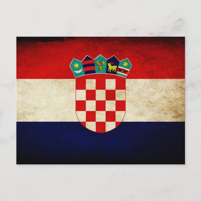 Postal Bandera de Croacia (Anverso)