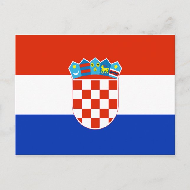 Postal Bandera de Croacia (Anverso)
