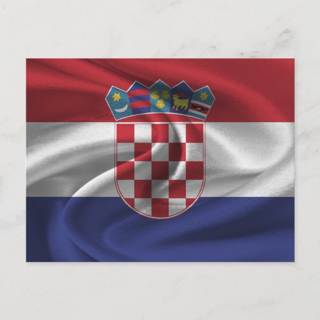 Postal Bandera de Croacia (Anverso)