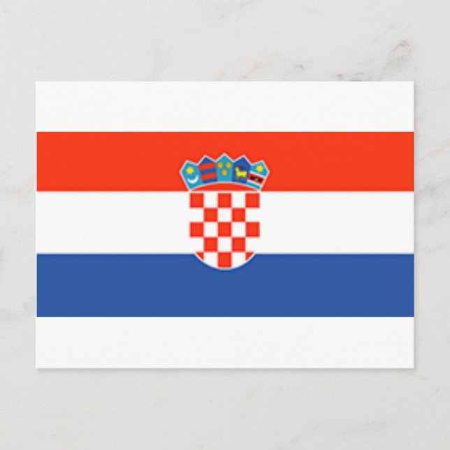 Postal Bandera de Croacia (Anverso)