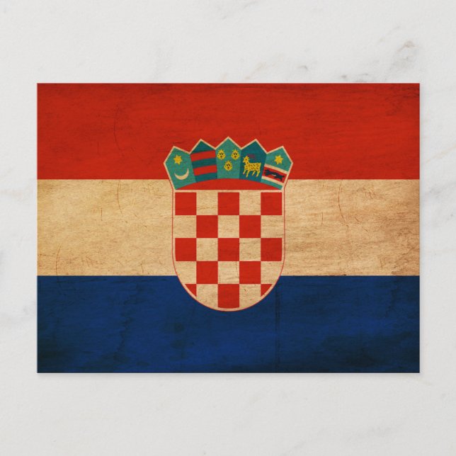 Postal Bandera de Croacia (Anverso)