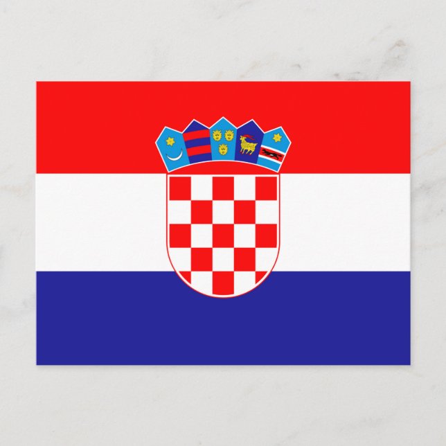 Postal Bandera de Croacia (Anverso)