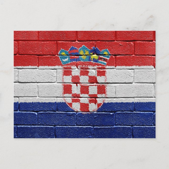 Postal Bandera de Croacia (Anverso)