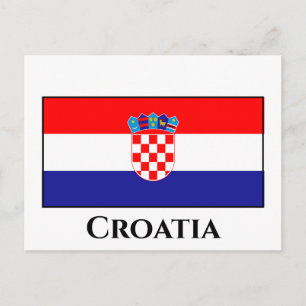 Postal Bandera de Croacia (croata)