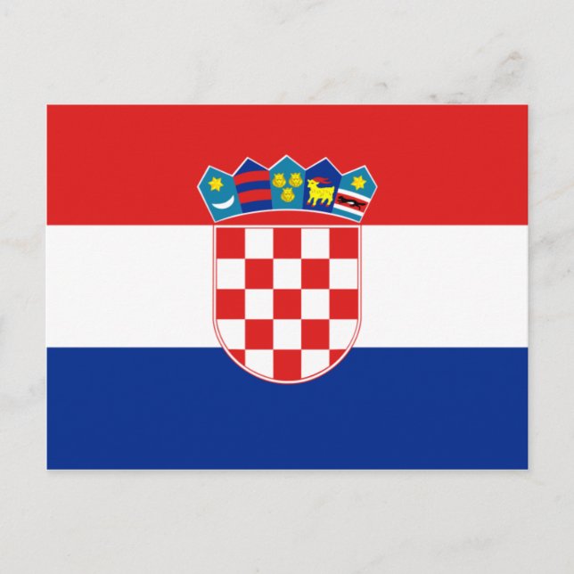 Postal Bandera de Croacia HR Hrvatska (Anverso)