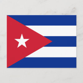 Postal Bandera de Cuba