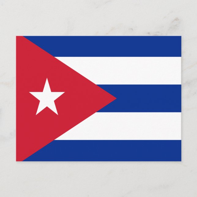 Postal Bandera de Cuba (Anverso)