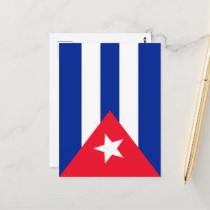 Postal Bandera de Cuba