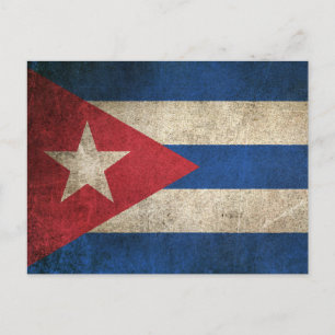 Postal Bandera de Cuba en peligro de extinción