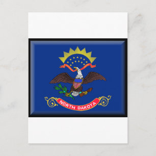 Postal Bandera de Dakota del Norte