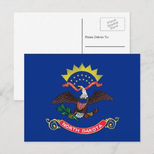 Postal Bandera de Dakota del Norte, Bandera de Dakota del