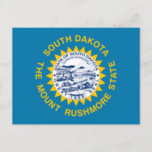 Postal Bandera de Dakota del Sur
