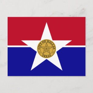 Postal Bandera de Dallas (Texas)