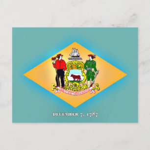 Postal Bandera de Delaware