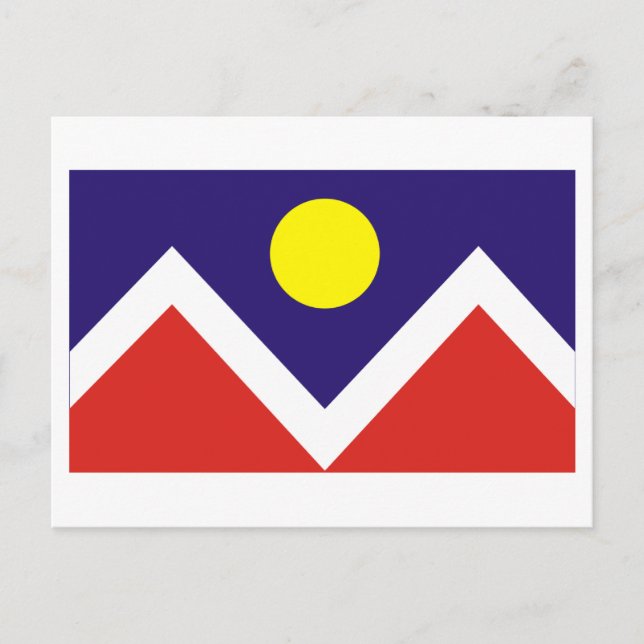 Postal Bandera de Denver (Anverso)