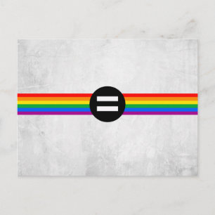 Postal Bandera de Derechos Gay
