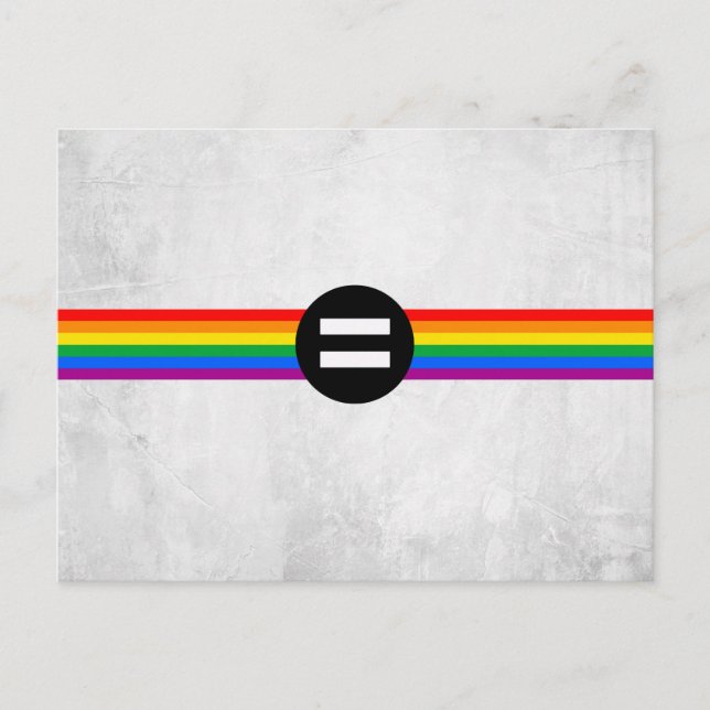 Postal Bandera de Derechos Gay (Anverso)