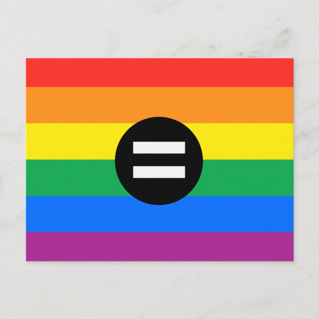 Postal Bandera de Derechos Gay (Anverso)