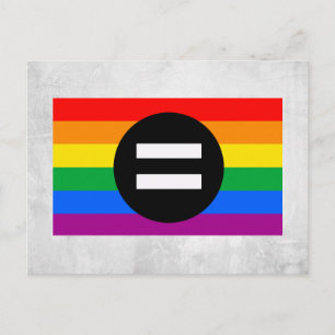 Postal Bandera de Derechos Gay