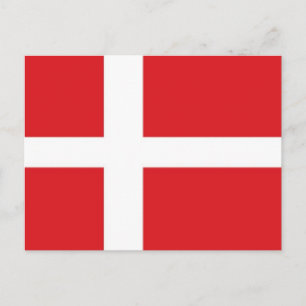 Postal Bandera de Dinamarca