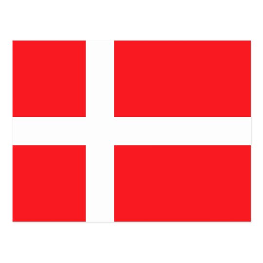 Postal Bandera de Dinamarca