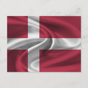 Postal Bandera de Dinamarca