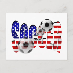 Postal Bandera de disparo del logo de USA Goal Gear