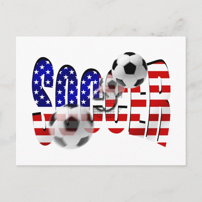 Postal Bandera de disparo del logo de USA Goal Gear (Anverso)