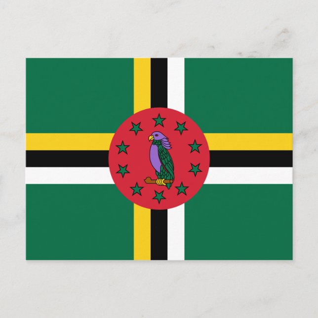 Postal Bandera de Dominica (Anverso)