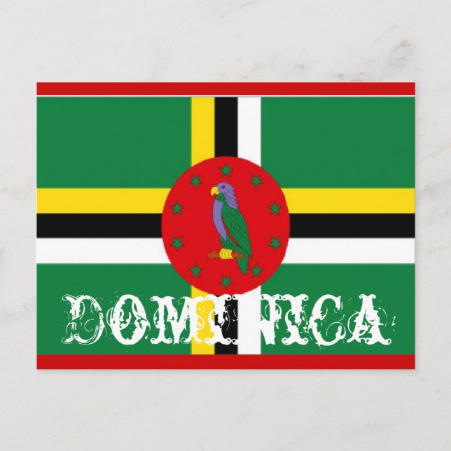 Postal Bandera de Dominica (Anverso)