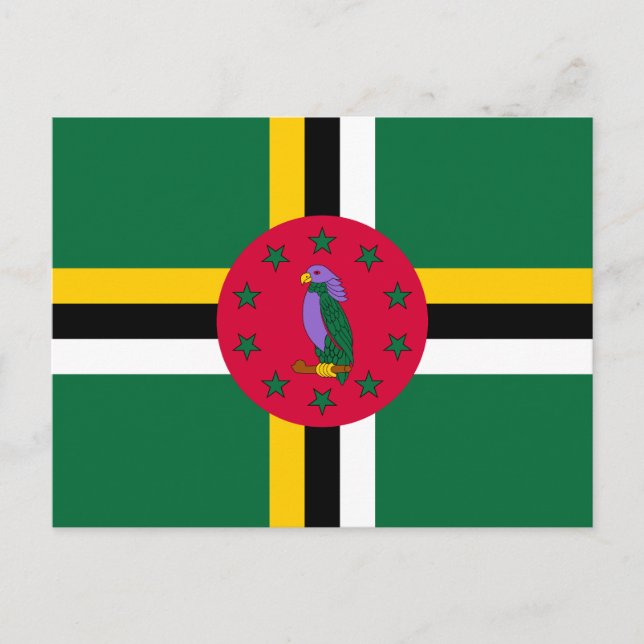 Postal Bandera de Dominica (Anverso)