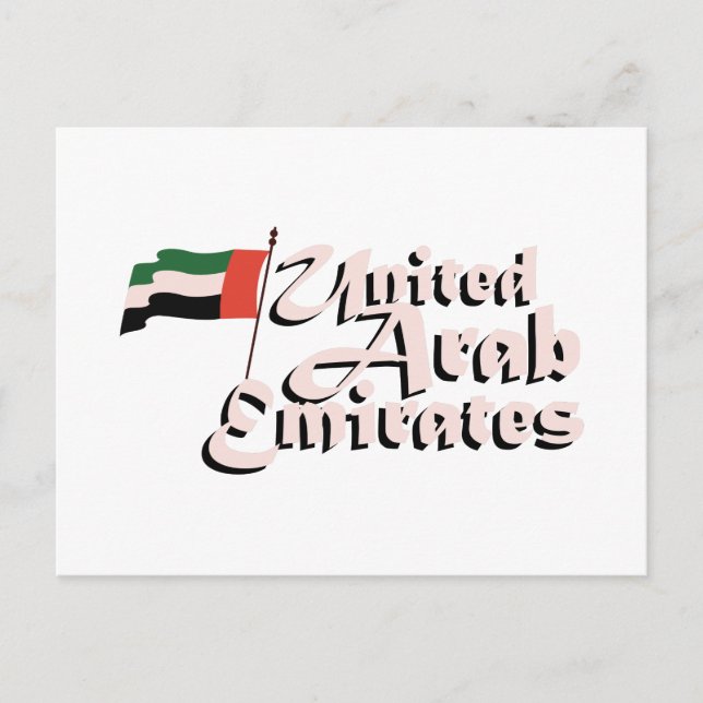 Postal Bandera de Dubai Emiratos Árabes Unidos (Anverso)