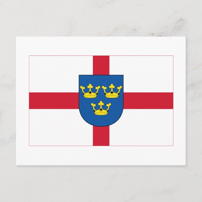 Postal Bandera de East Anglia (Anverso)