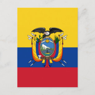 Postal Bandera de Ecuador