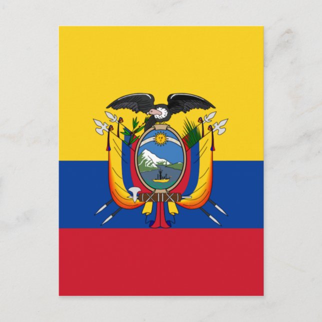 Postal Bandera de Ecuador (Anverso)