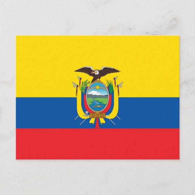 Postal Bandera de Ecuador (Anverso)