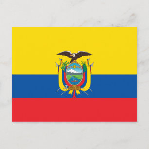 Postal Bandera de Ecuador
